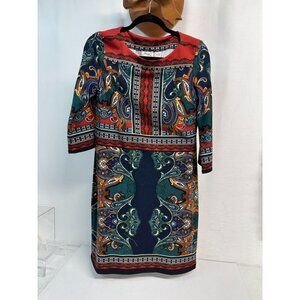 Womans Paisley Print Dress size 4 By eci